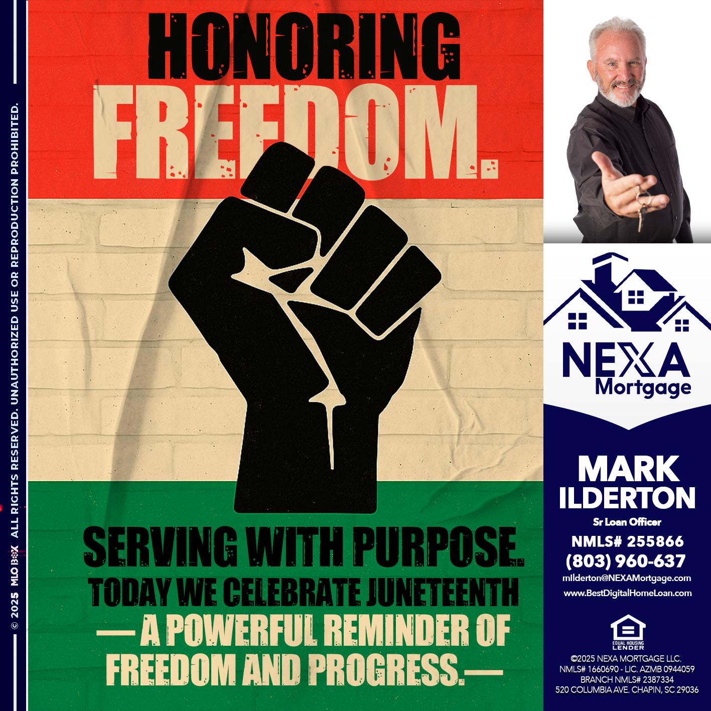 HONORING FREEDOM - Mark Ilderton -Sr Loan Officer