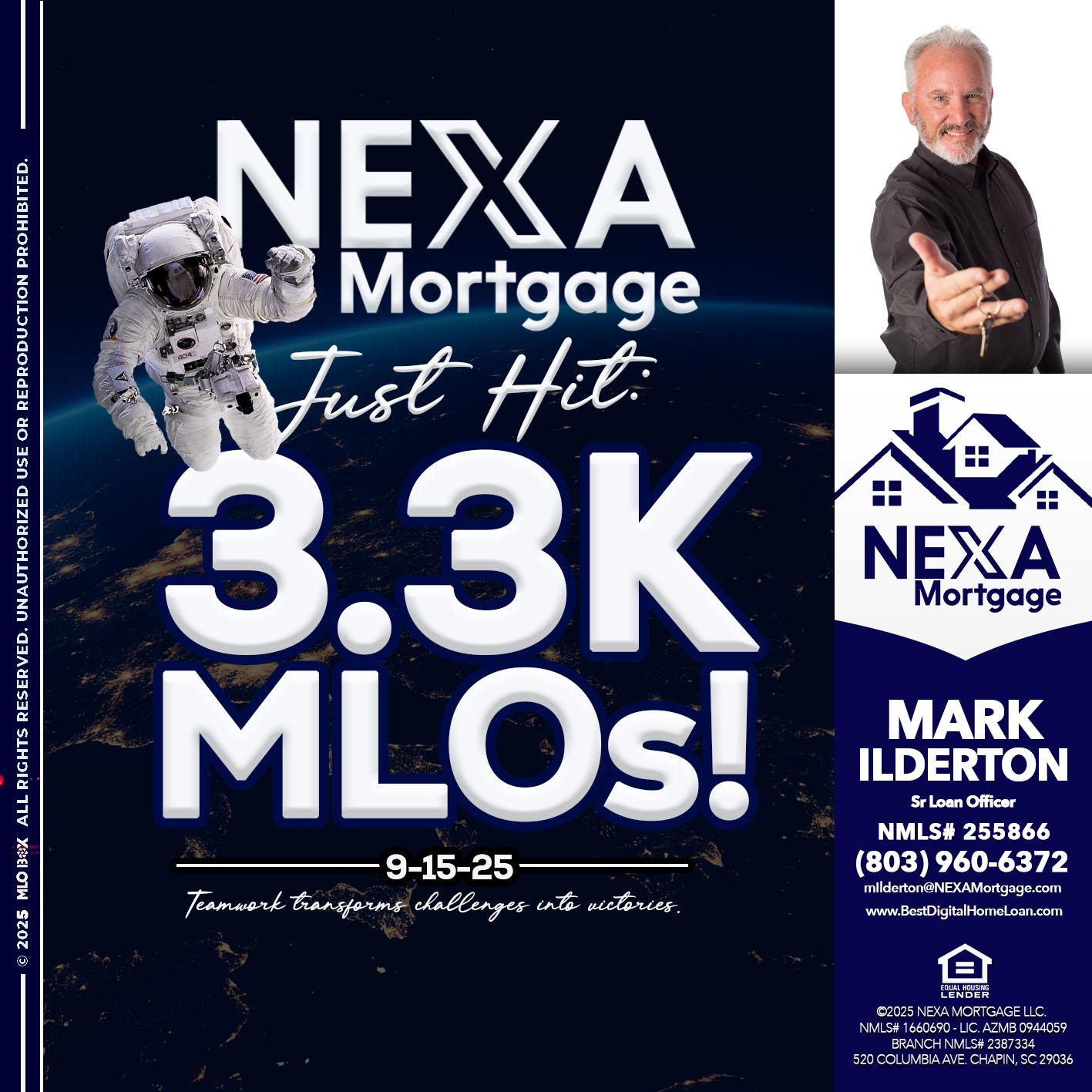 3.3K - Mark Ilderton -Sr Loan Officer