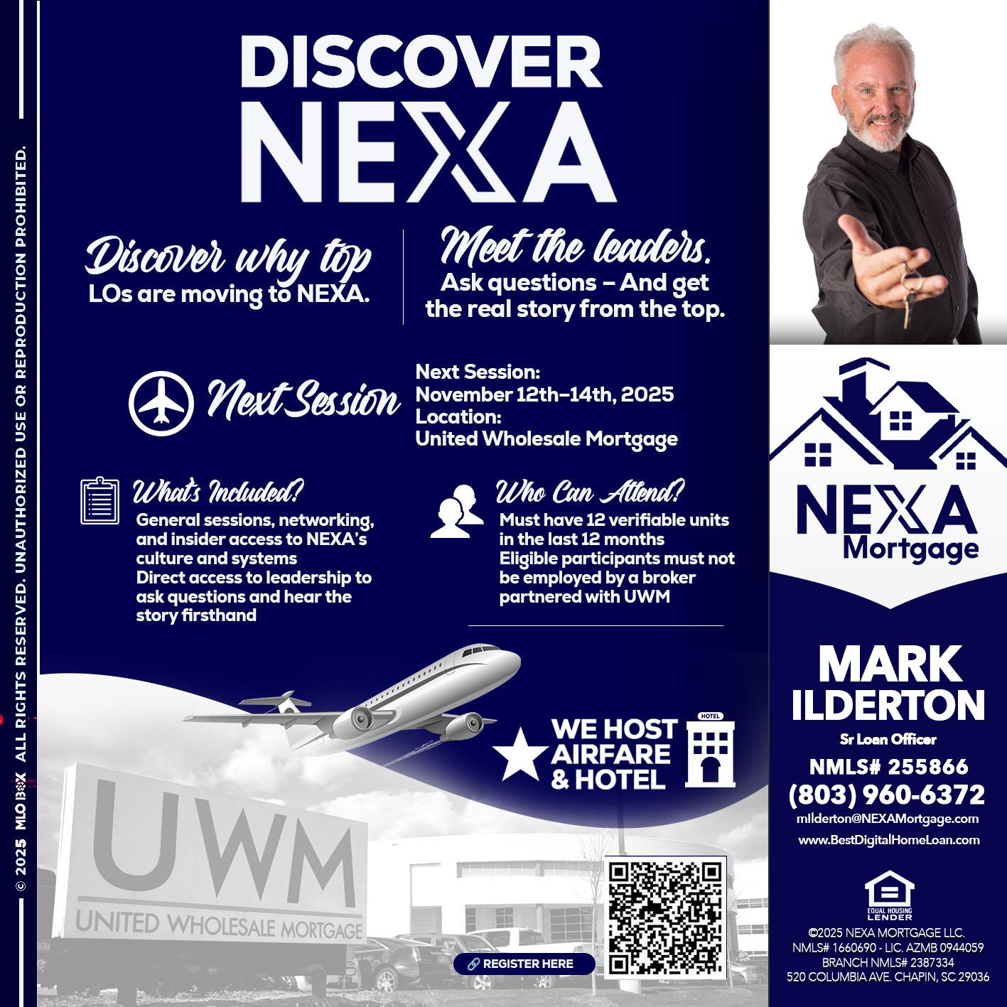 DISCOVER NEXA - Mark Ilderton -Sr Loan Officer