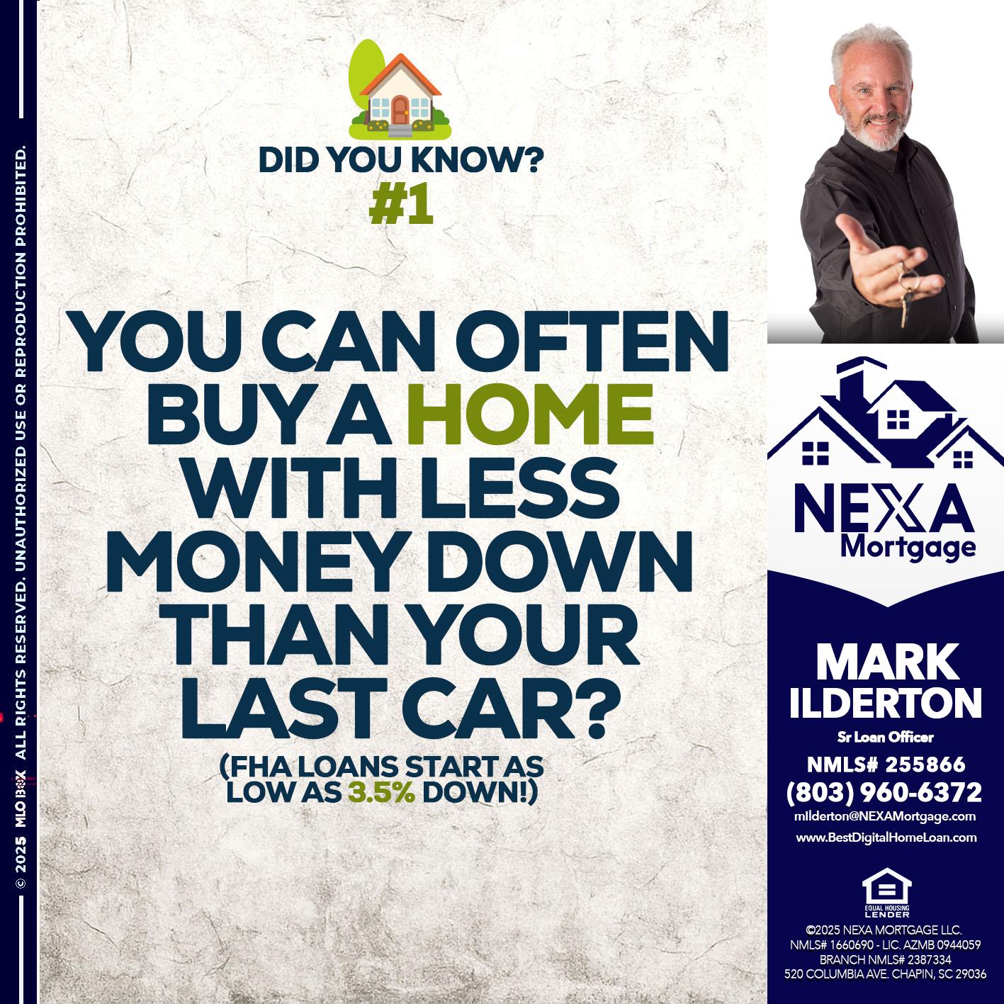 DID YOU KNOW #1 - Mark Ilderton -Sr Loan Officer