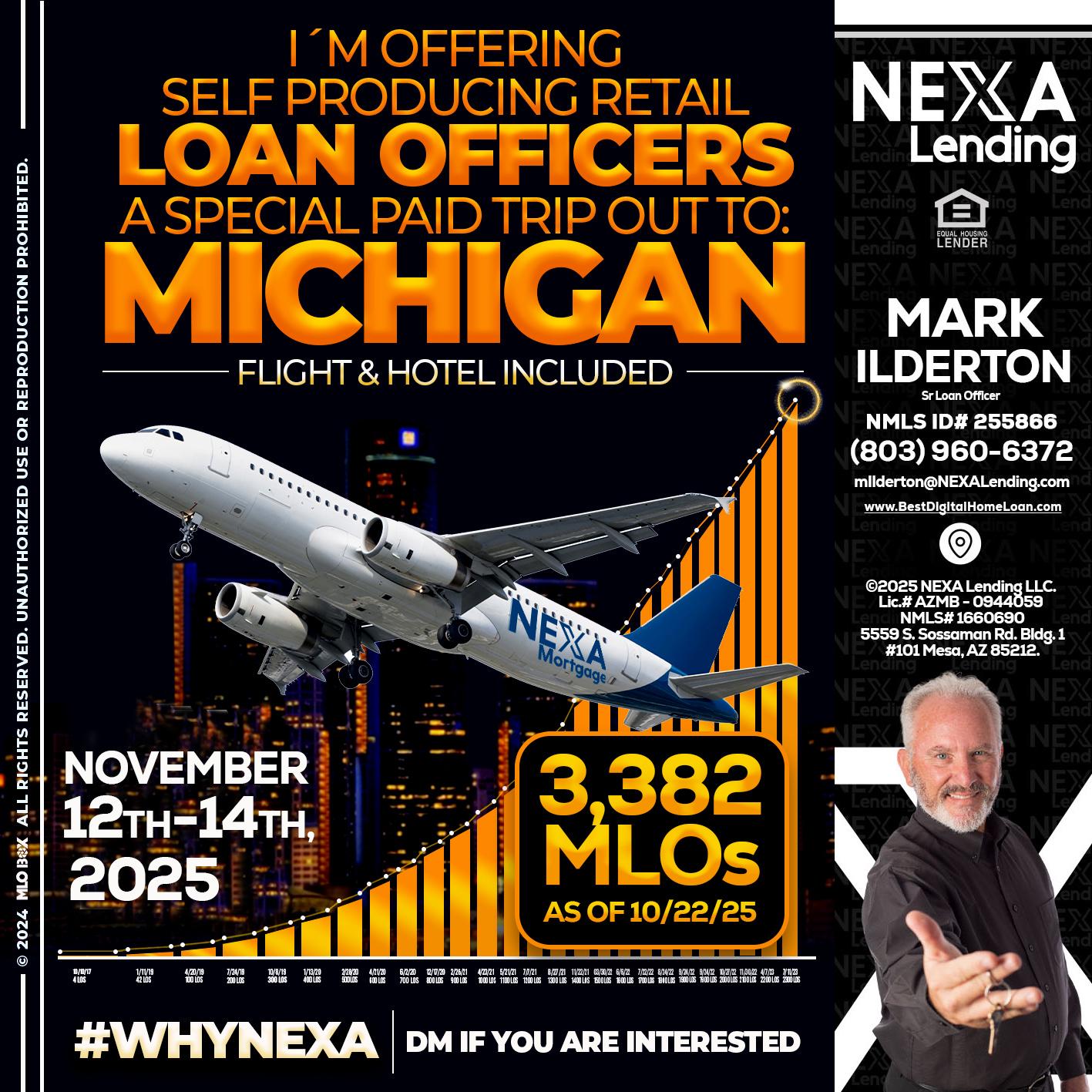 michigan trip - Mark Ilderton -Sr Loan Officer