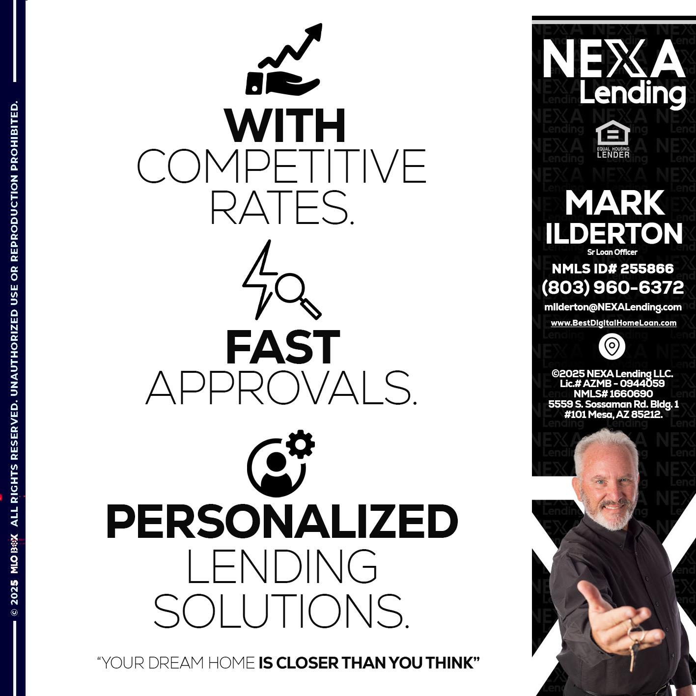 WITH COMPETITIVES RATES - Mark Ilderton -Sr Loan Officer