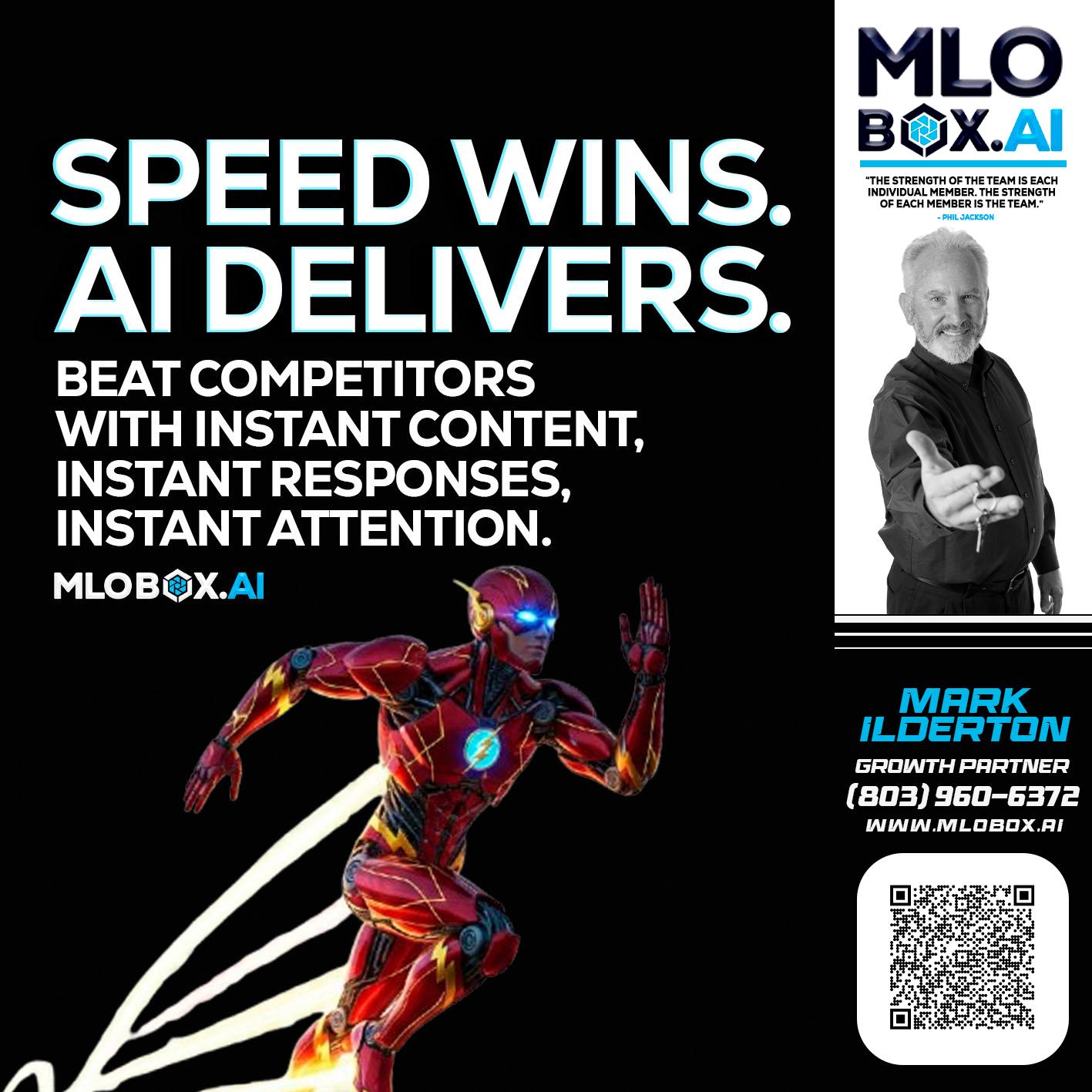SPEED WINS - Mark Ilderton -Sr Loan Officer