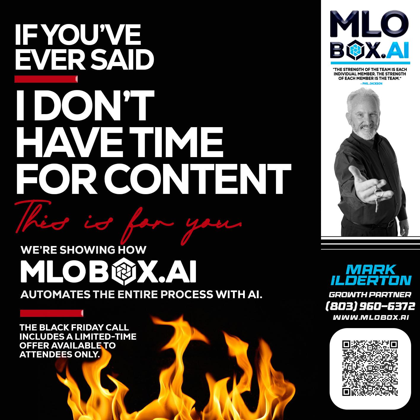 if you - Mark Ilderton -Sr Loan Officer
