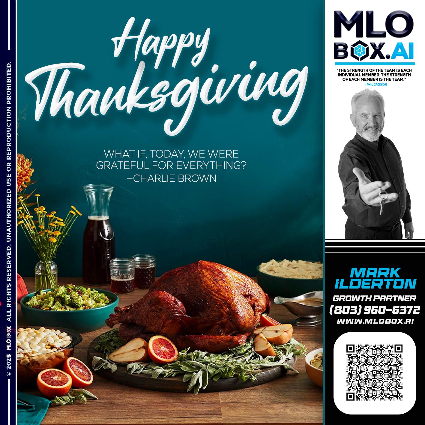 HAPPY THANKSGIVING - Mark Ilderton -Sr Loan Officer