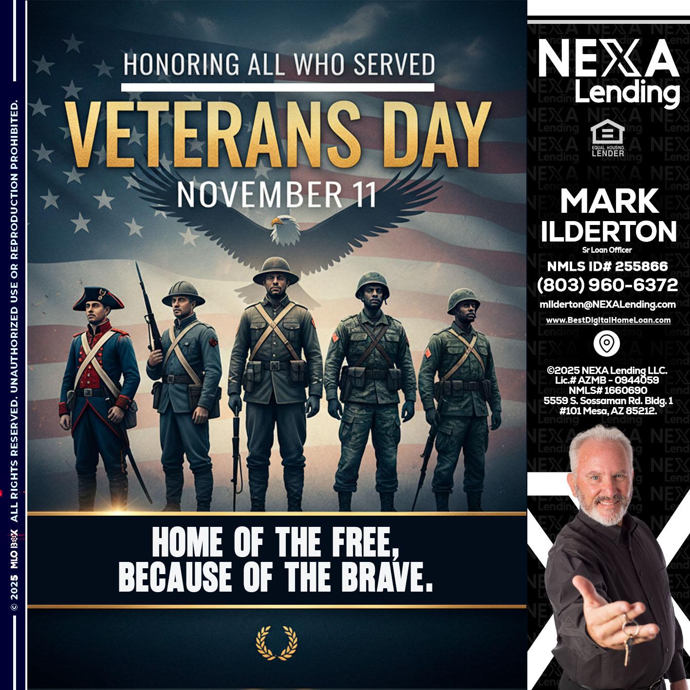 Veterans Day - Mark Ilderton -Sr Loan Officer