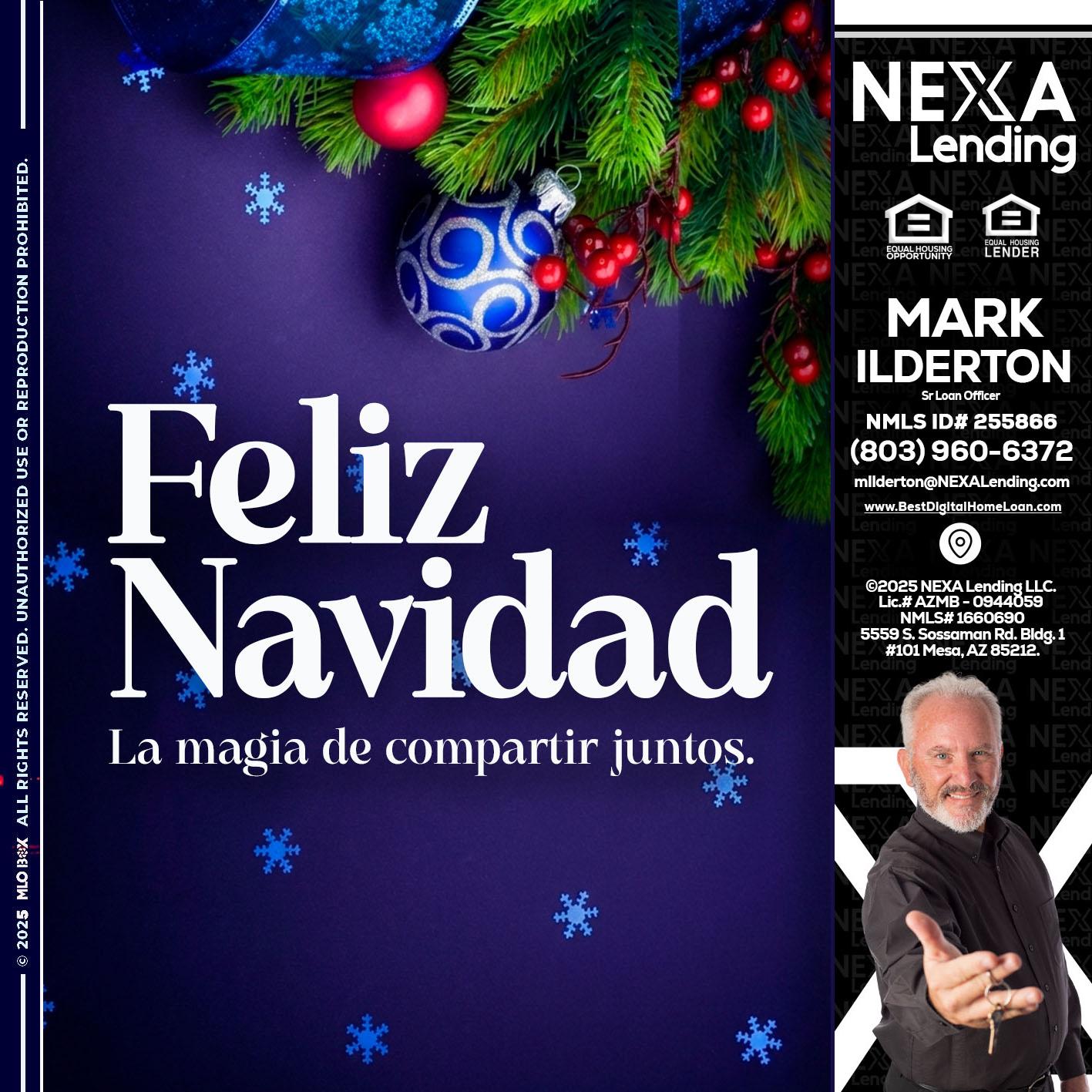 FELIZ NAVIDAD - Mark Ilderton -Sr Loan Officer
