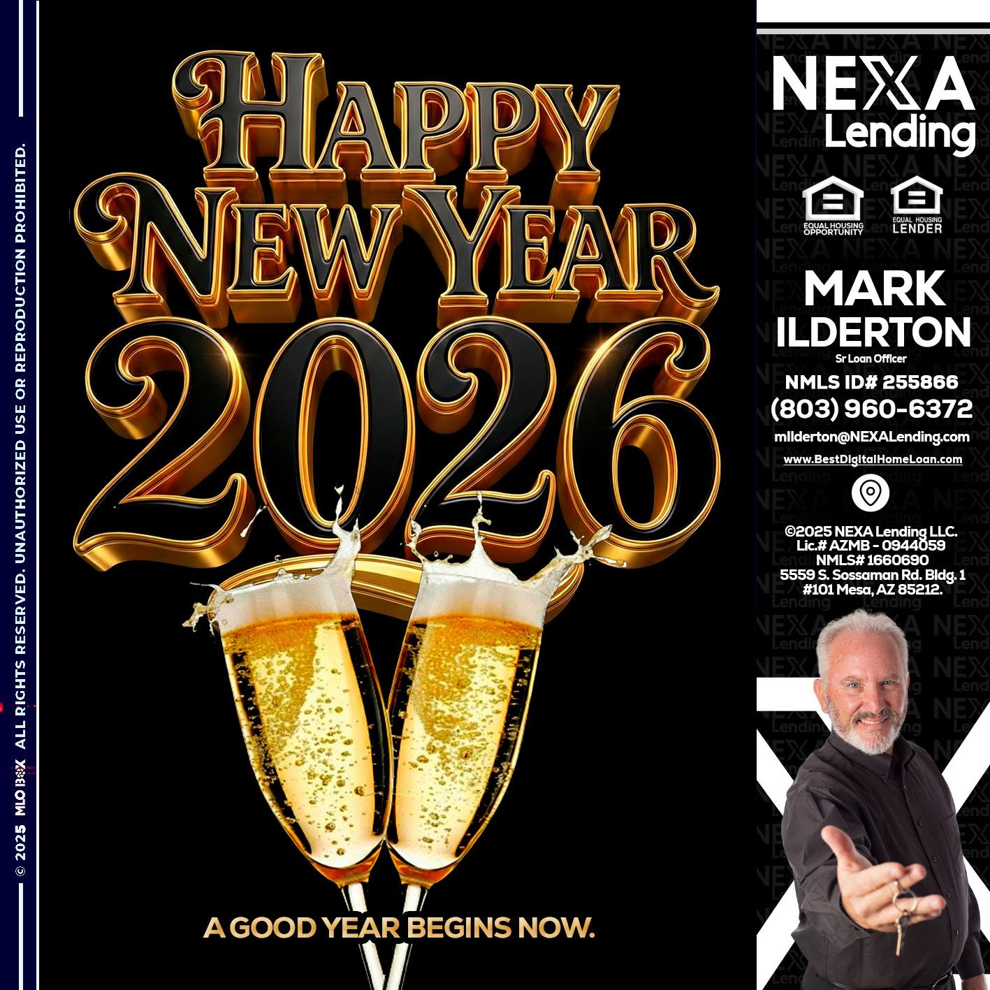happy new year 2026 - Mark Ilderton -Sr Loan Officer