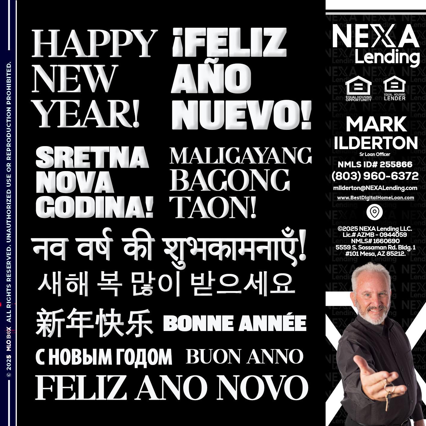 HAPPY NEW YEAR - Mark Ilderton -Sr Loan Officer