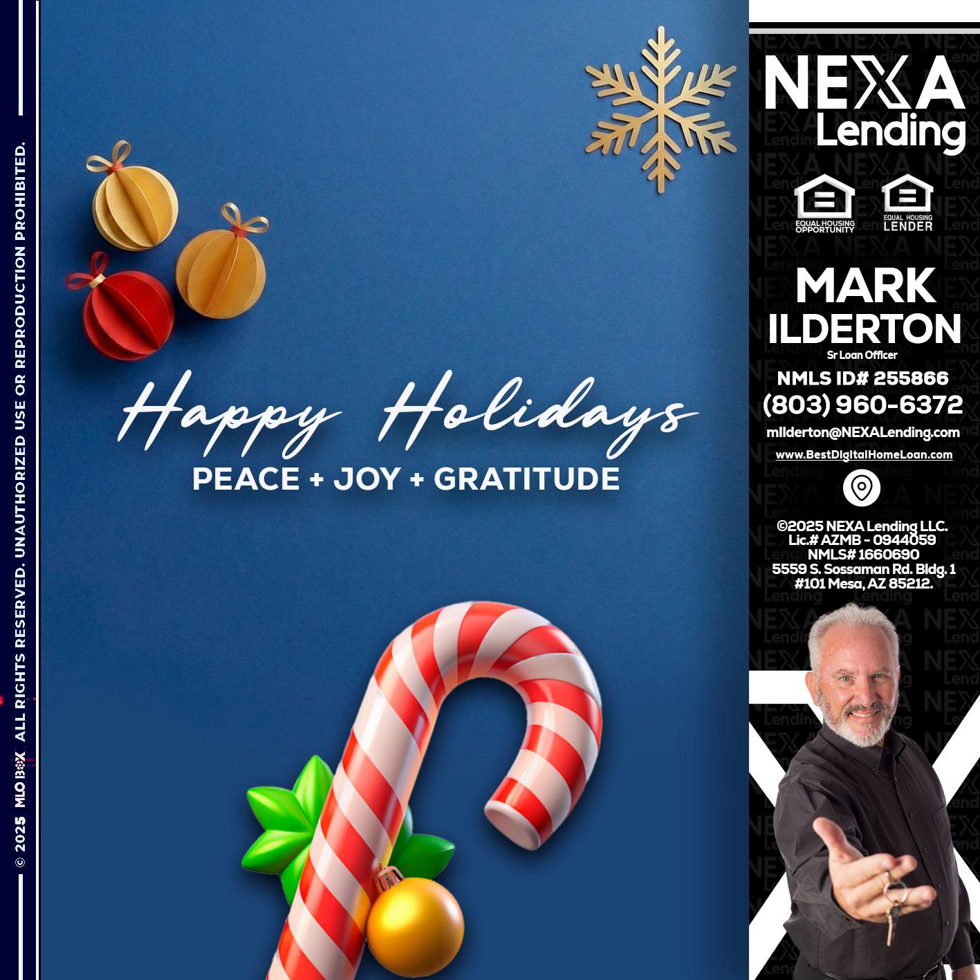 HAPPY HOLIDAYS - Mark Ilderton -Sr Loan Officer