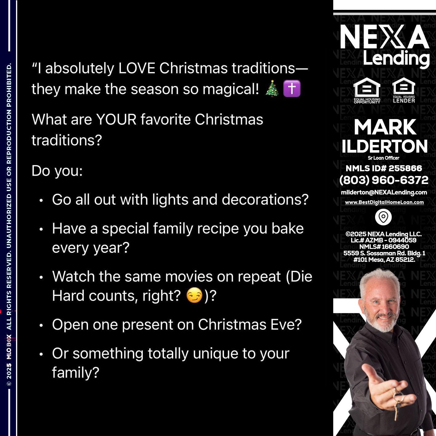 I love christmas - Mark Ilderton -Sr Loan Officer