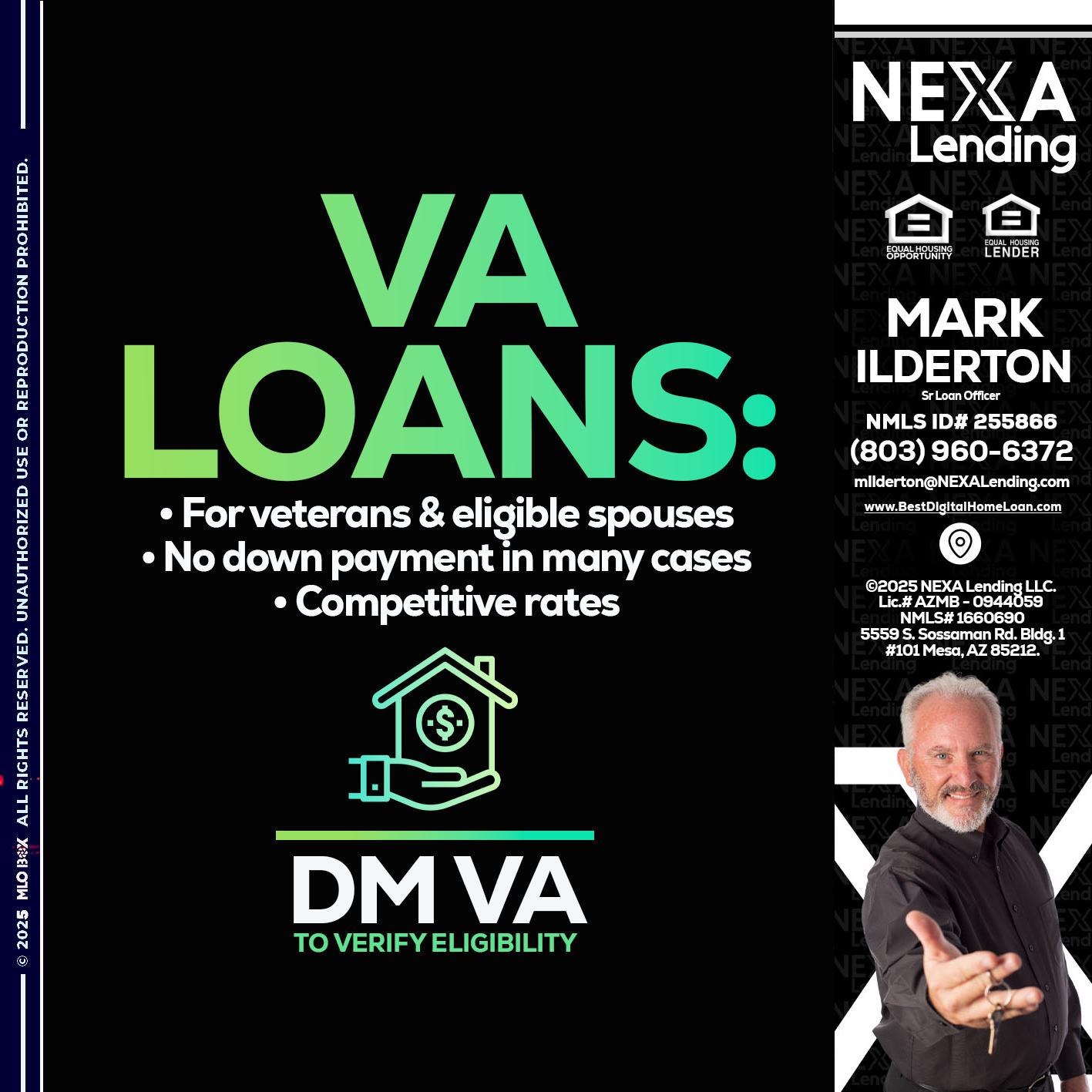 VA LOANS - Mark Ilderton -Sr Loan Officer