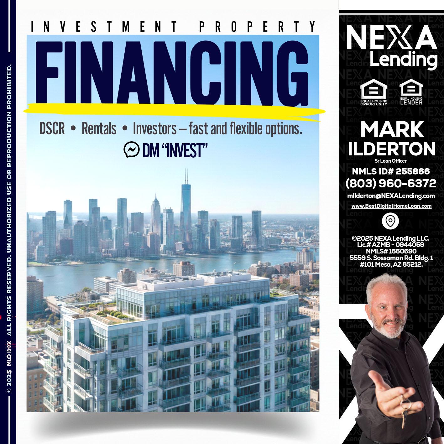 FINANCING - Mark Ilderton -Sr Loan Officer