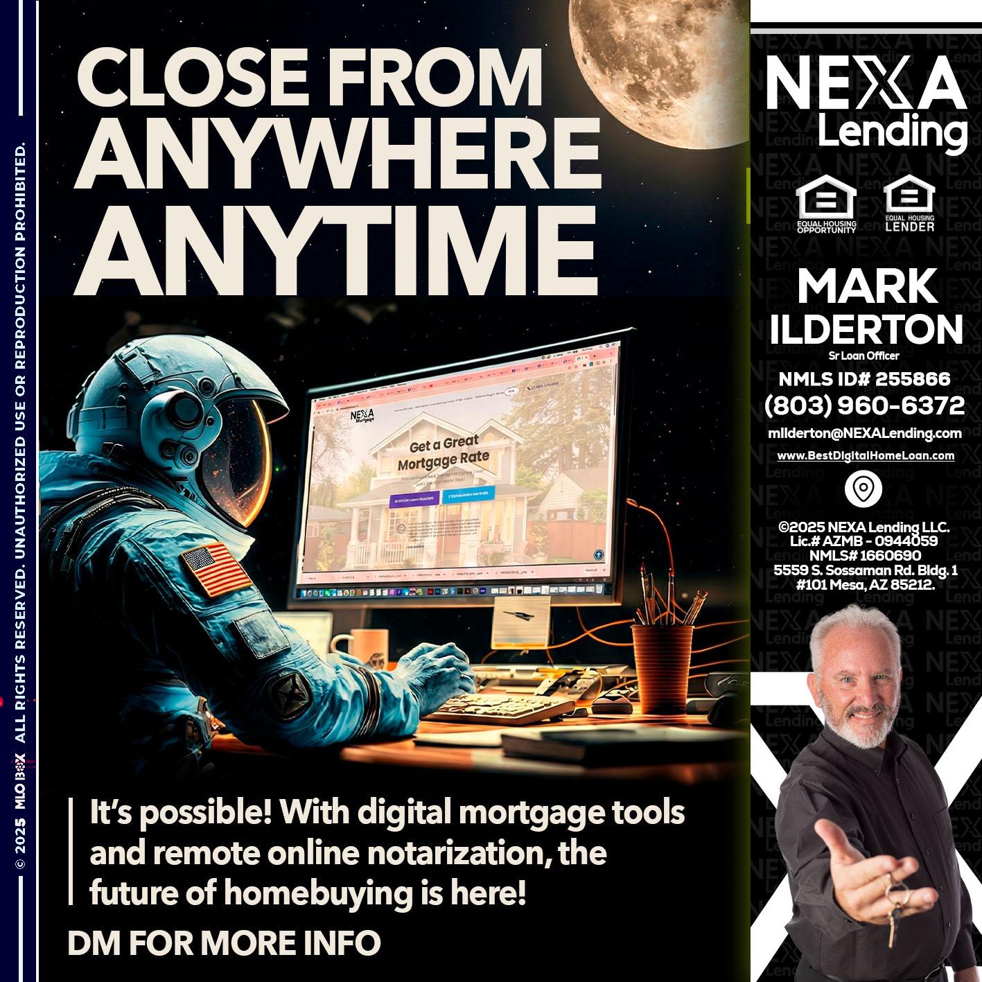 close from - Mark Ilderton -Sr Loan Officer