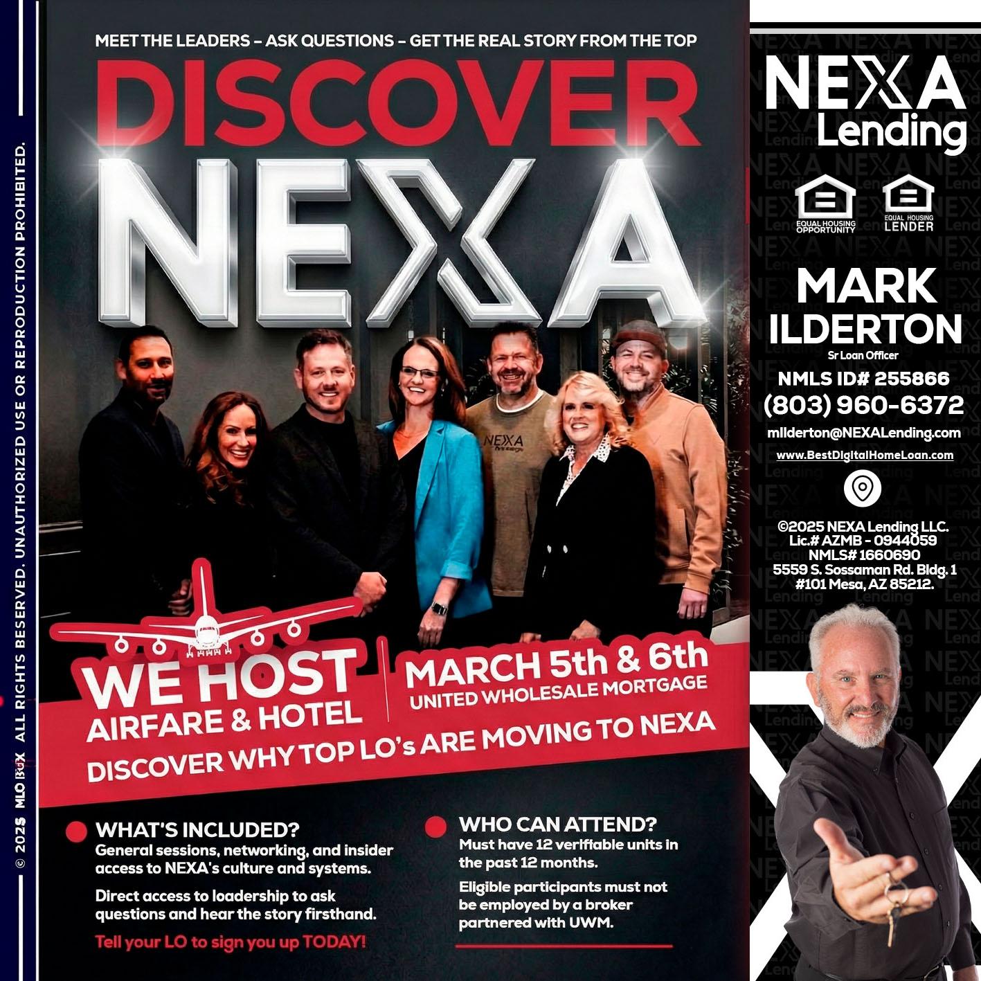 DISCOVER NEXA - Mark Ilderton -Sr Loan Officer