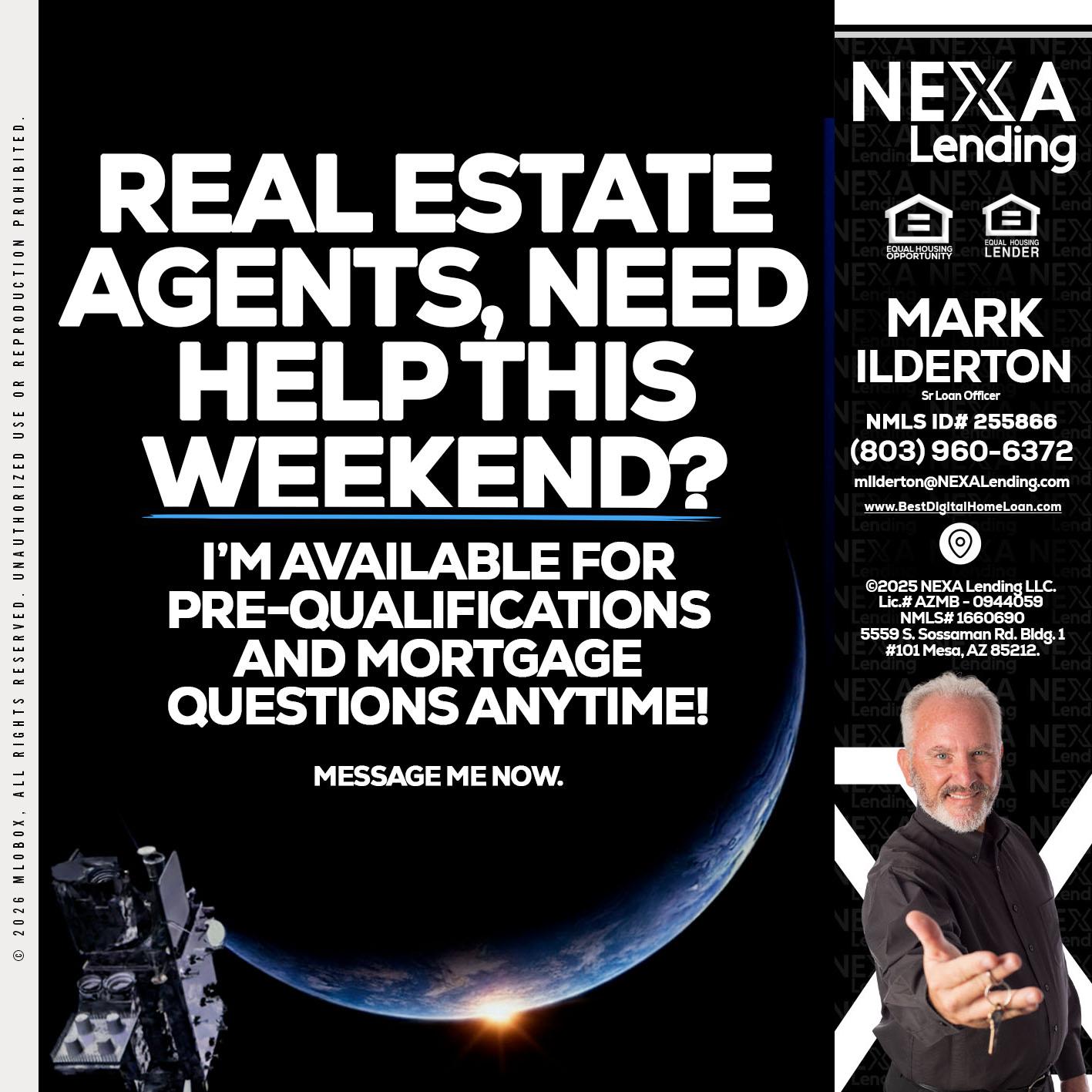 REAL ESTATE AGENTS - Mark Ilderton -Sr Loan Officer