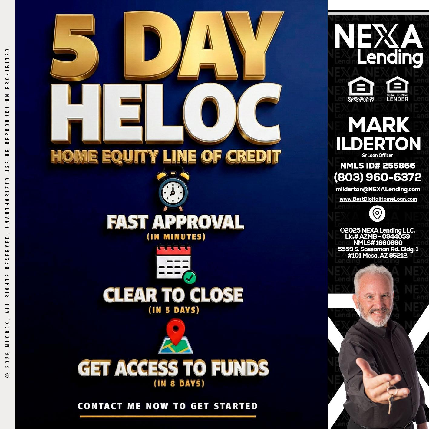 5 day hello - Mark Ilderton -Sr Loan Officer
