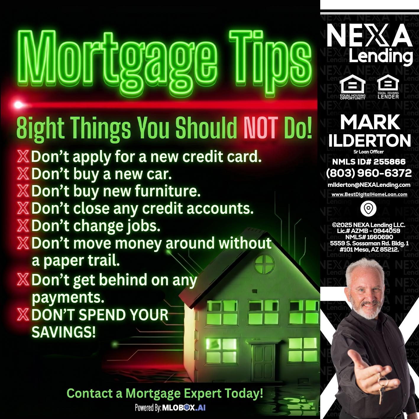 Mortgage Tips at your Door - Mark Ilderton -Sr Loan Officer