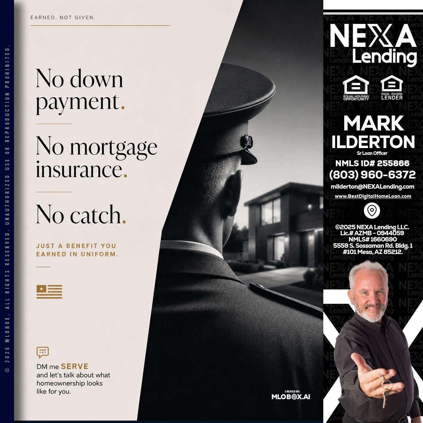 NO DOWN PAYMENT - Mark Ilderton -Sr Loan Officer