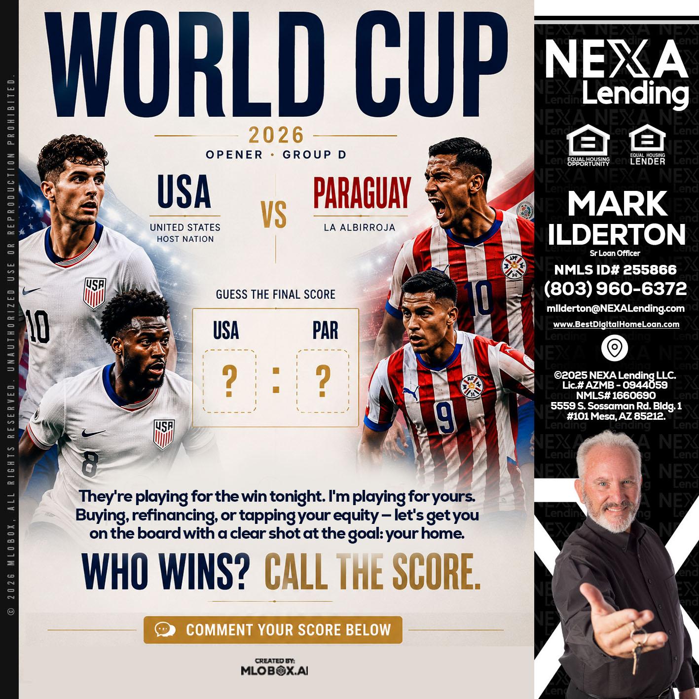 WORLD CUP 2026 - Mark Ilderton -Sr Loan Officer