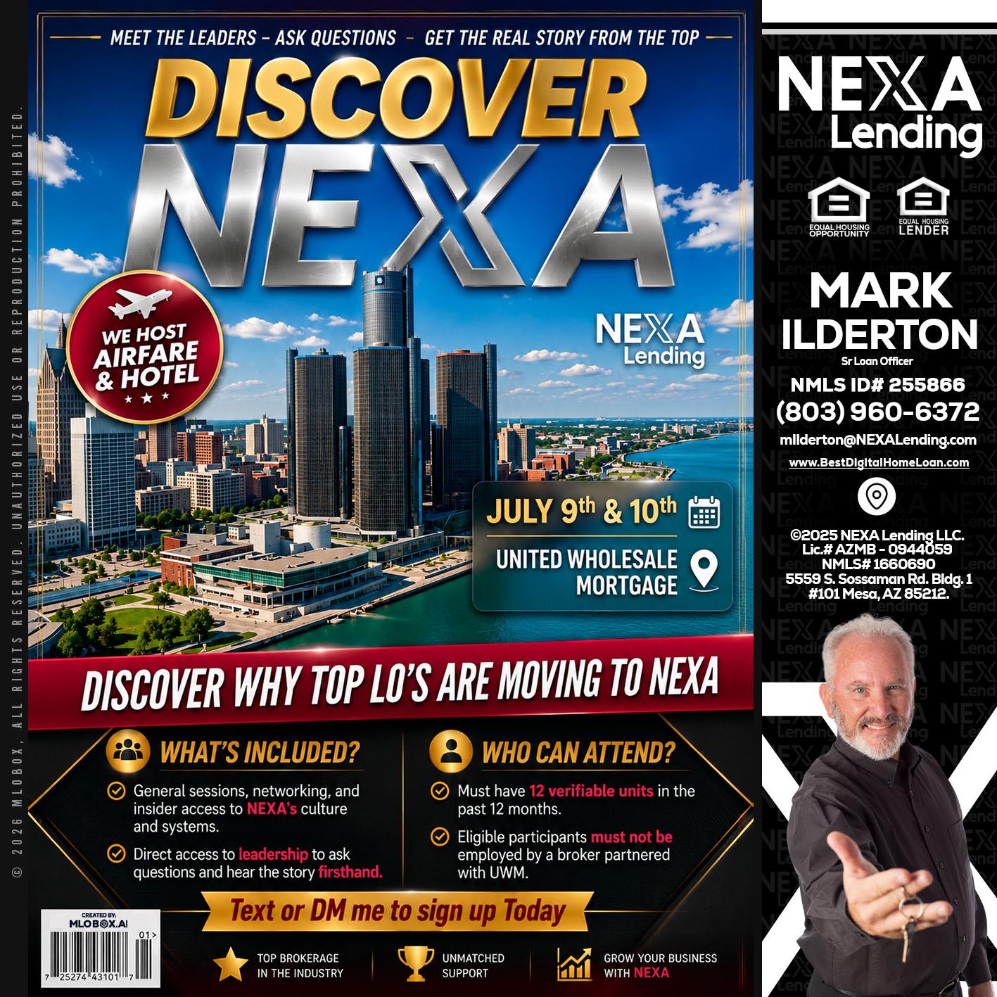 DISCOVER NEXA - Mark Ilderton -Sr Loan Officer