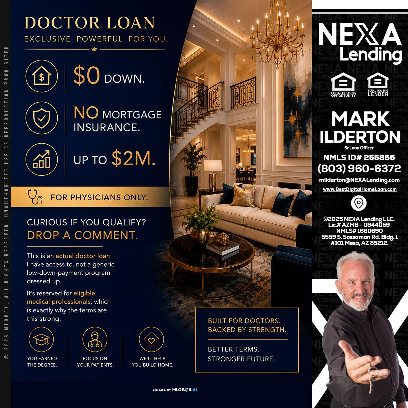 DOCTOR LOANS - Mark Ilderton -Sr Loan Officer