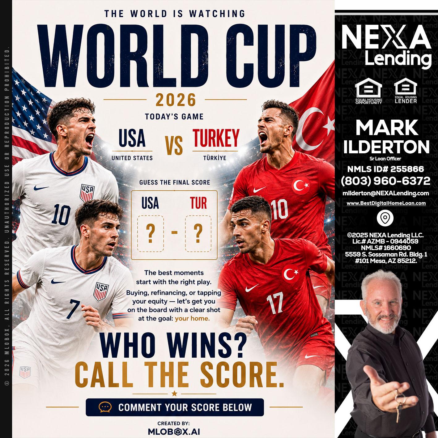 WORLD CUP 2026 - Mark Ilderton -Sr Loan Officer