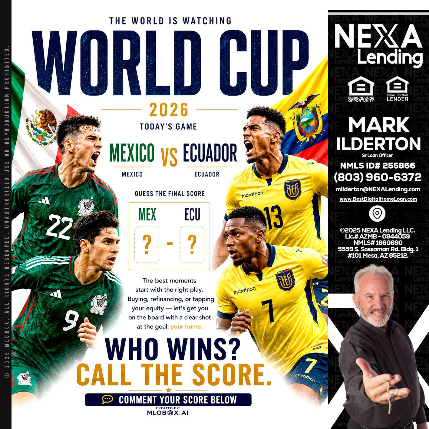 WORLD CUP 2026 - Mark Ilderton -Sr Loan Officer