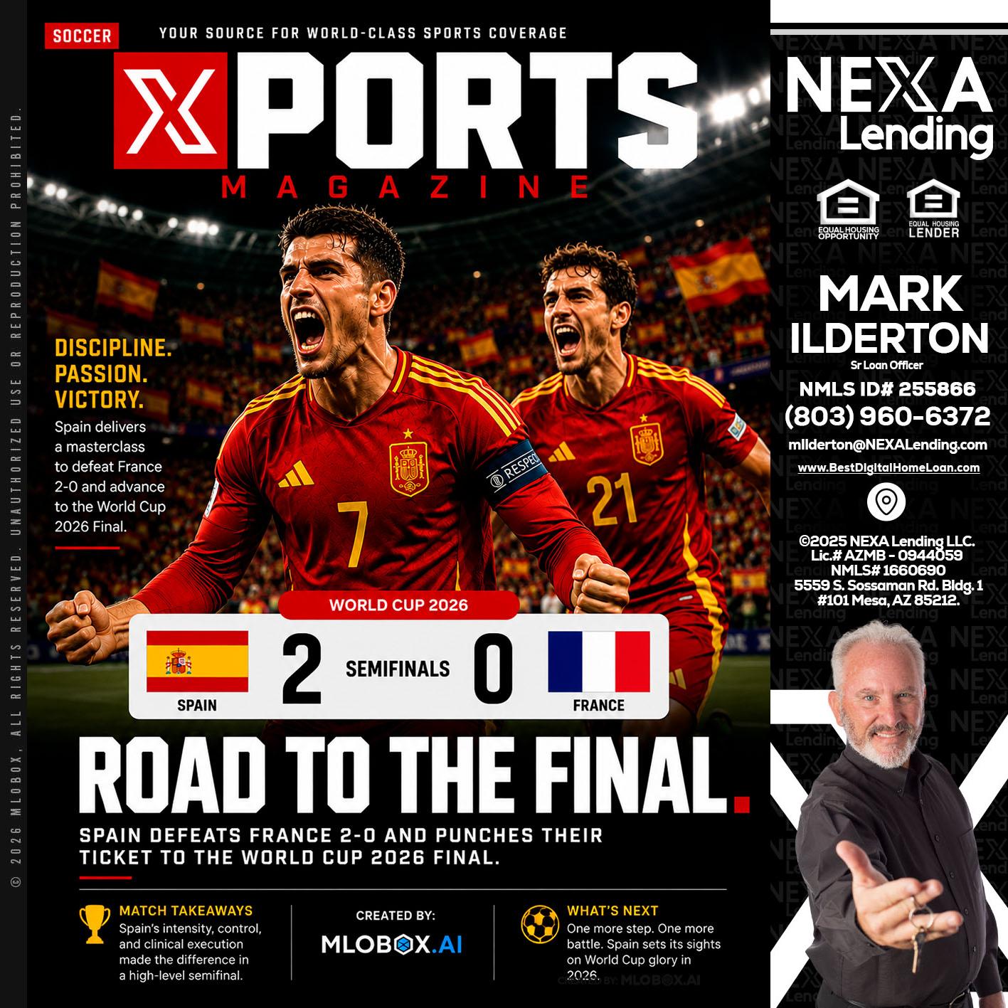 XPORTS WORLD CUP 2026 - Mark Ilderton -Sr Loan Officer