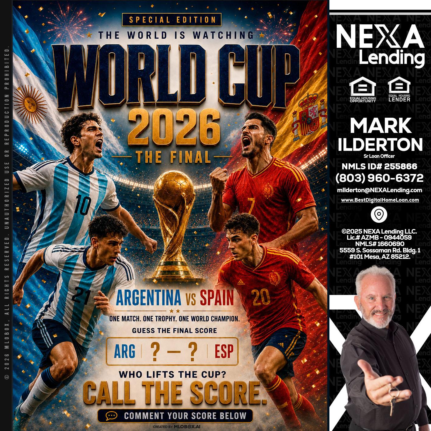 World Cup 2026 finals - Mark Ilderton -Sr Loan Officer
