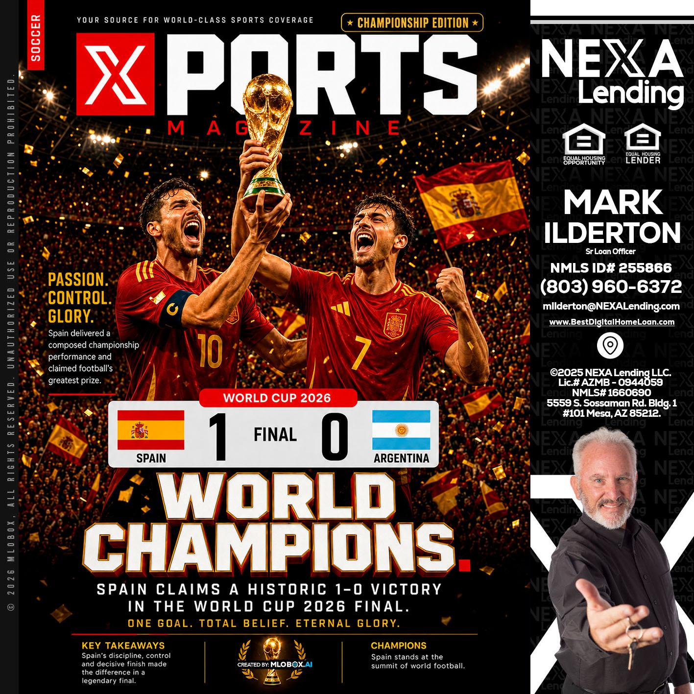 SPAIN CHAMPION - Mark Ilderton -Sr Loan Officer