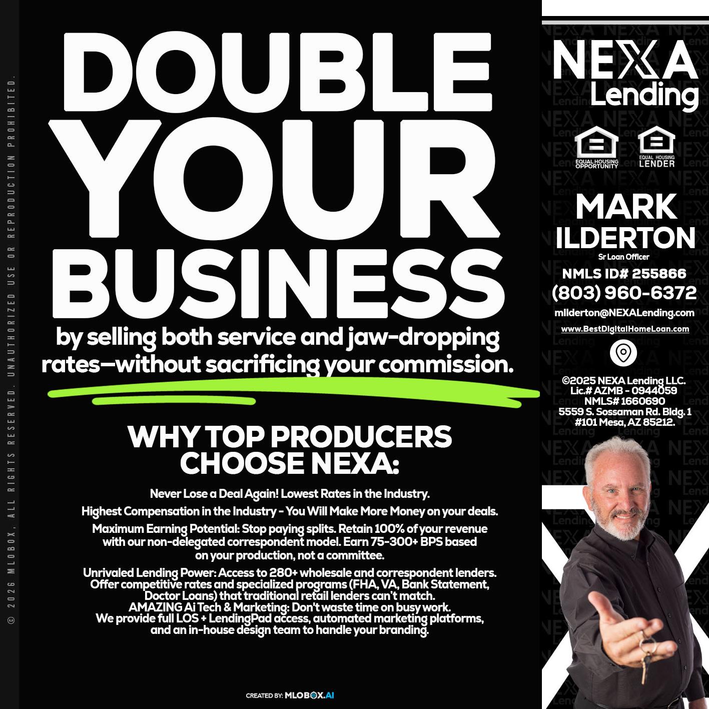 DOUBLE YOUR BUSINESS - Mark Ilderton -Sr Loan Officer
