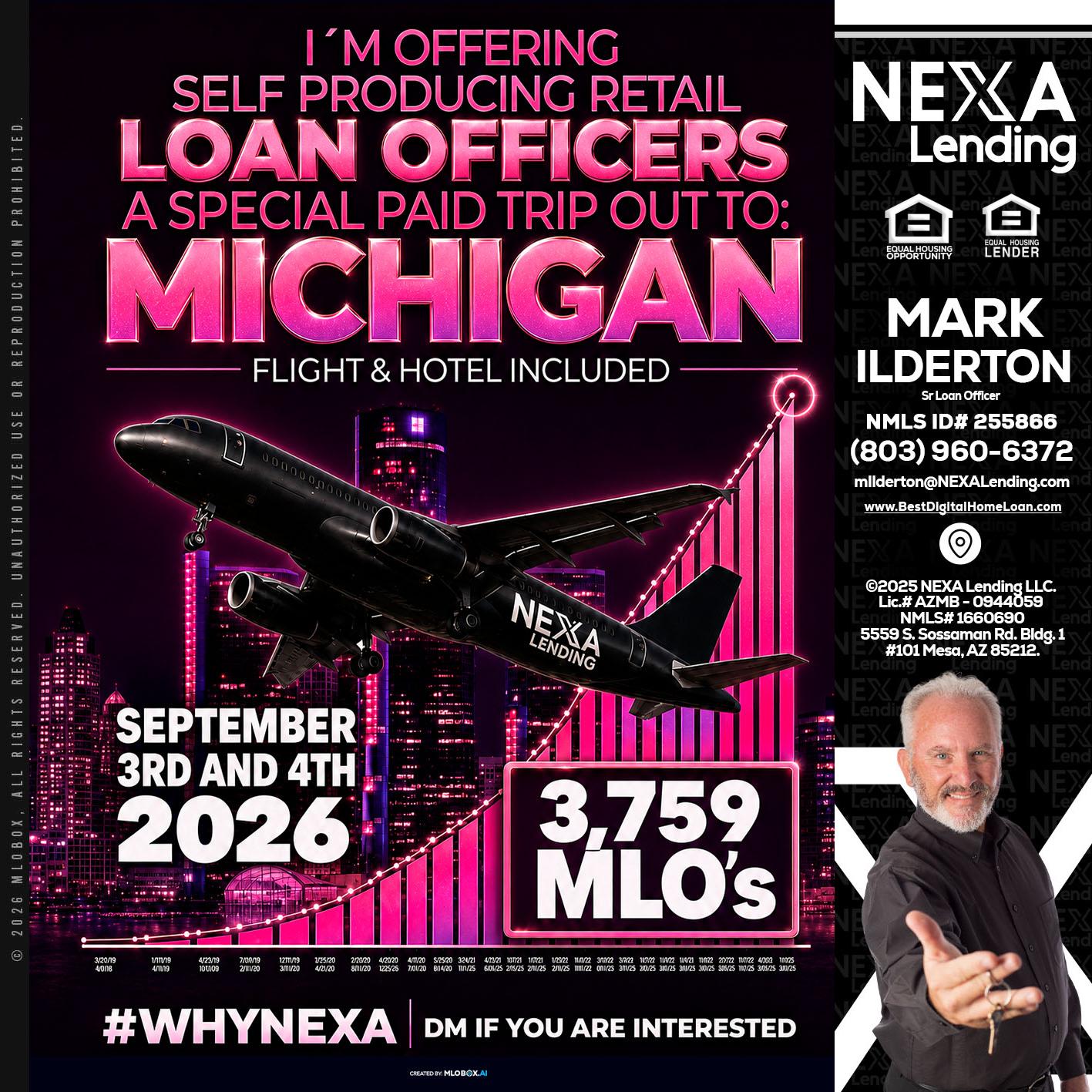 MICHIGAN TRIP - Mark Ilderton -Sr Loan Officer