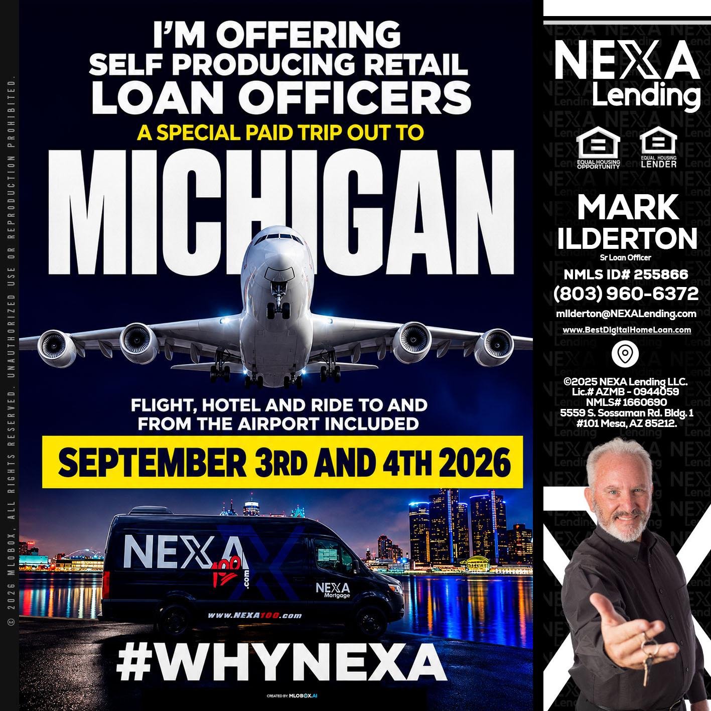 MICHIGAN - Mark Ilderton -Sr Loan Officer