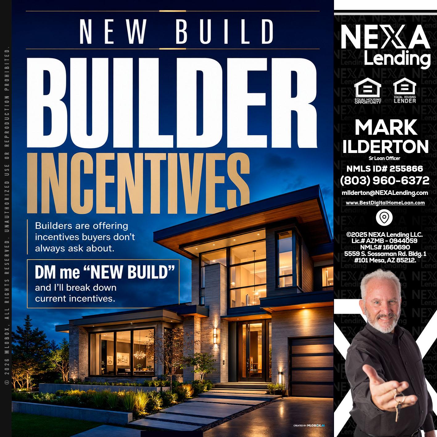 NEW BUILDER - Mark Ilderton -Sr Loan Officer
