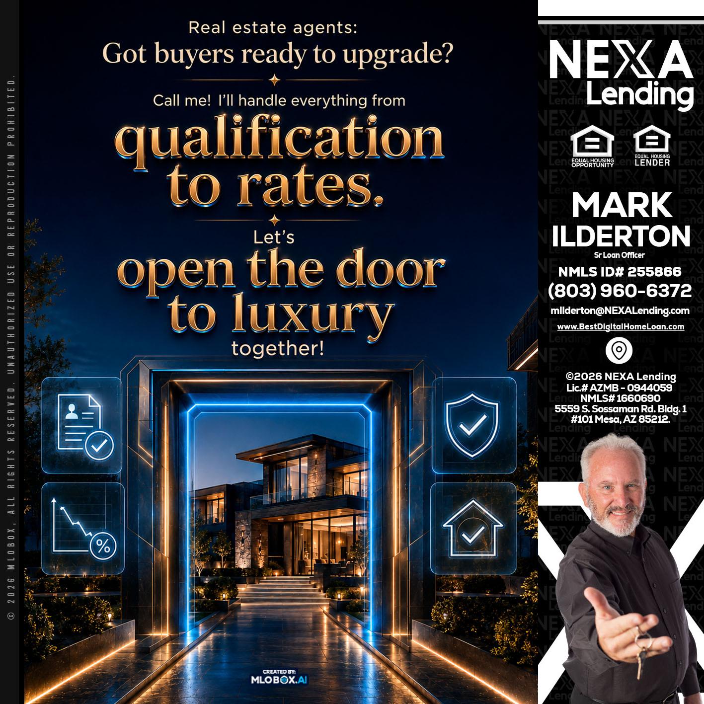 QUALIFICATION TO RATES - Mark Ilderton -Sr Loan Officer