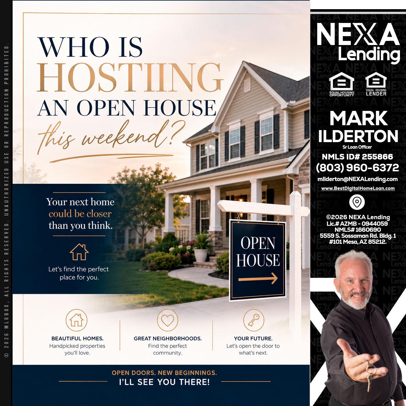 WHOS HOSTING - Mark Ilderton -Sr Loan Officer