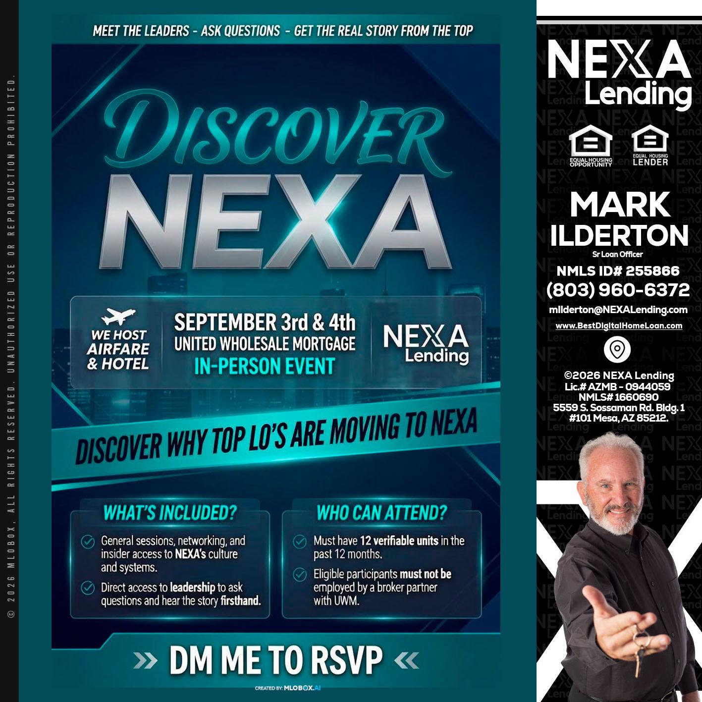 DISCOVER NEXA - Mark Ilderton -Sr Loan Officer
