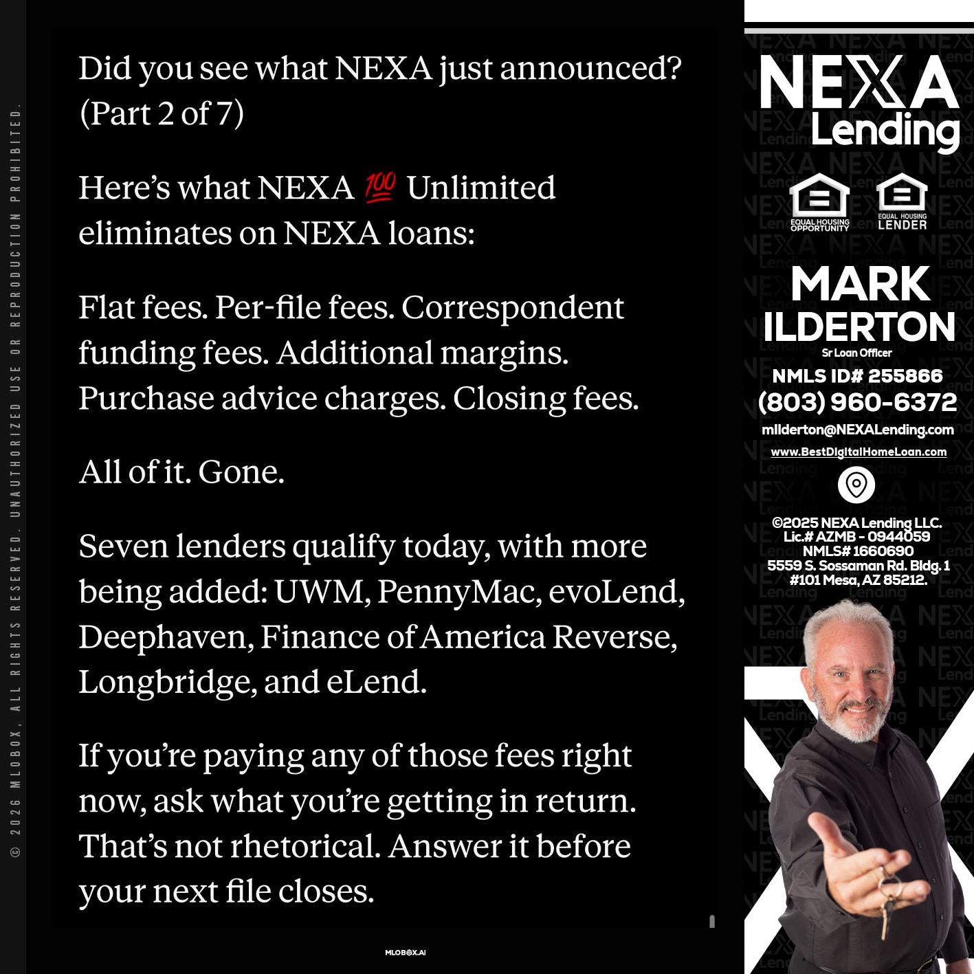 2 OF 7 - Mark Ilderton -Sr Loan Officer