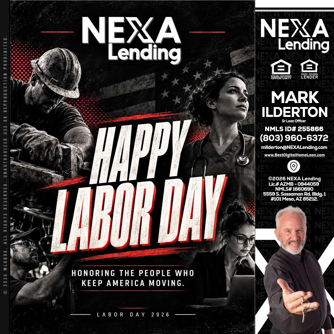 LABOR DAY - Mark Ilderton -Sr Loan Officer