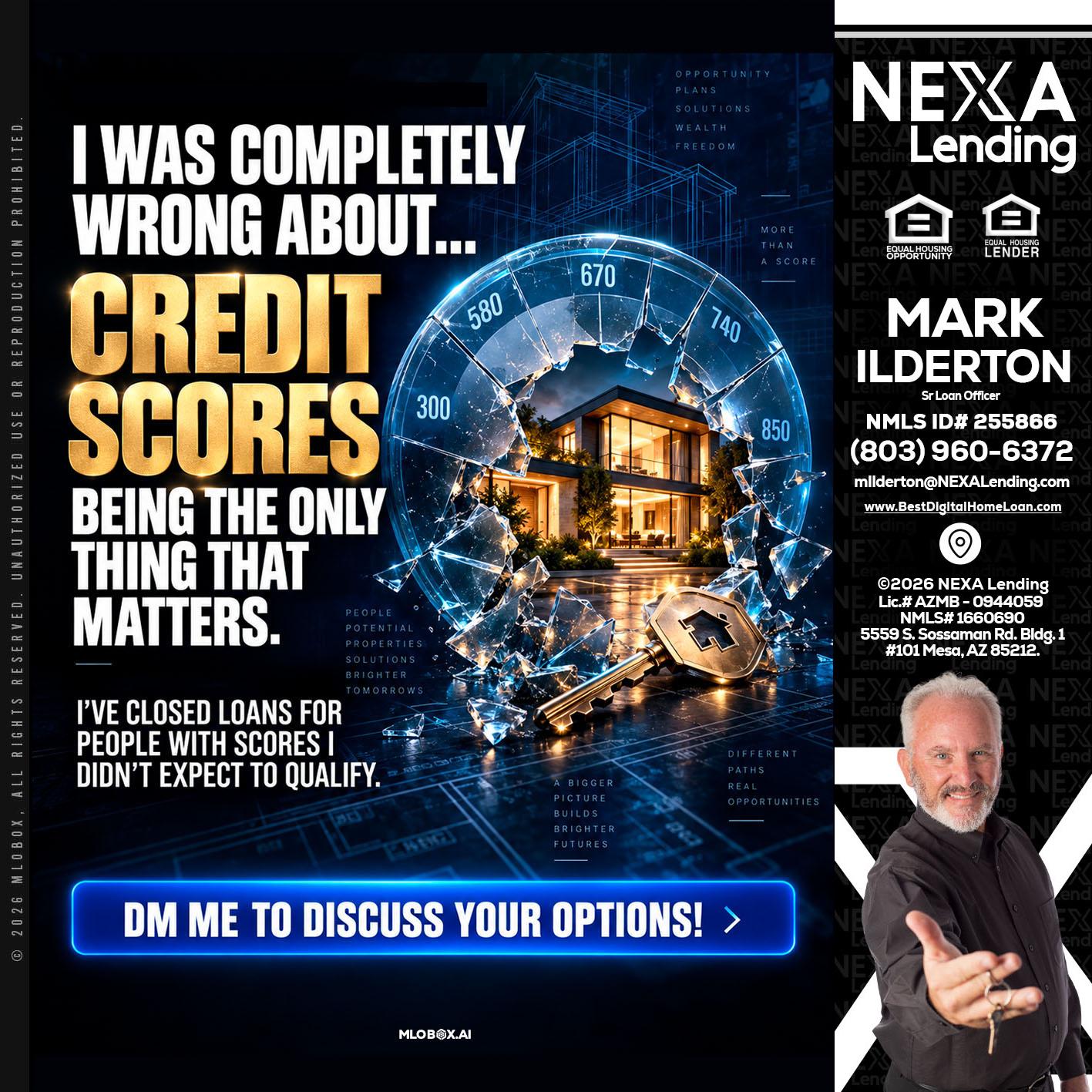 I WAS COMPLETY - Mark Ilderton -Sr Loan Officer