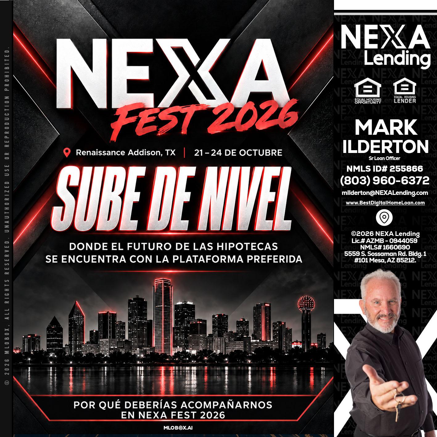 NEXA fest 2026 - Mark Ilderton -Sr Loan Officer