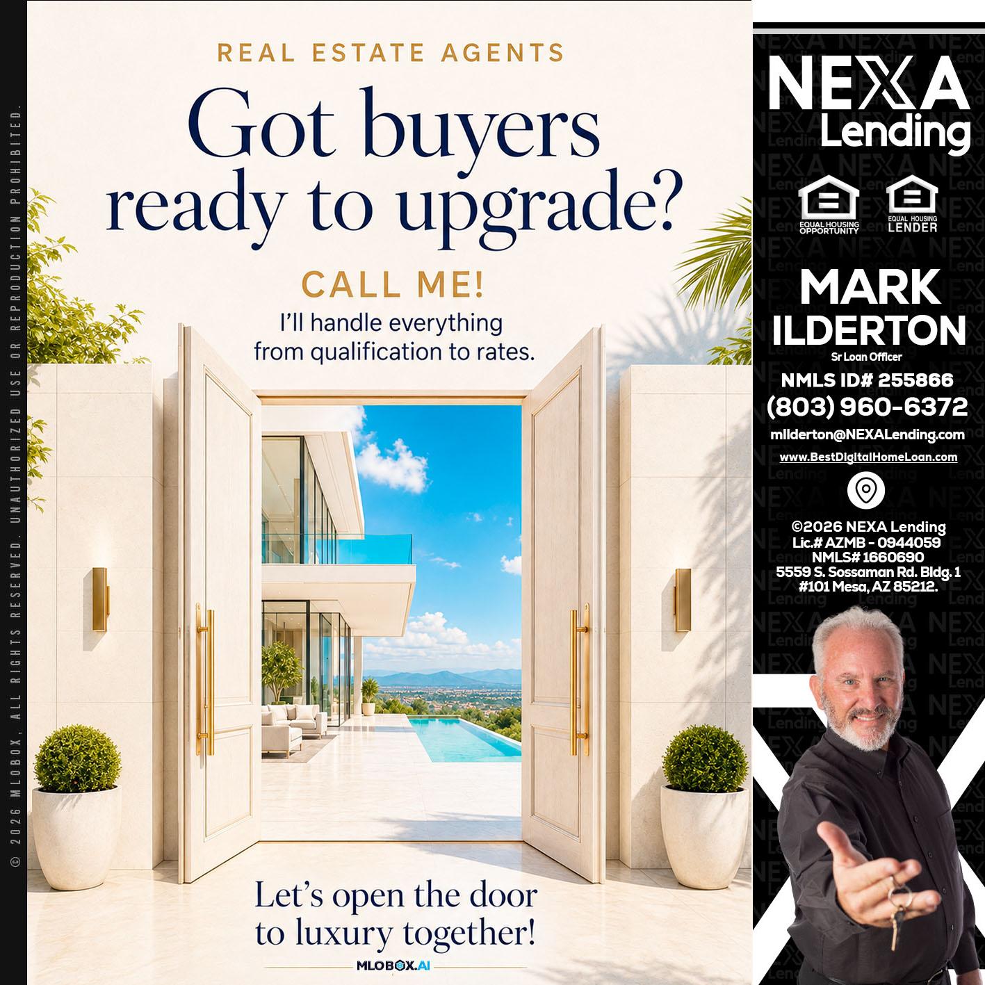 got buyers? - Mark Ilderton -Sr Loan Officer