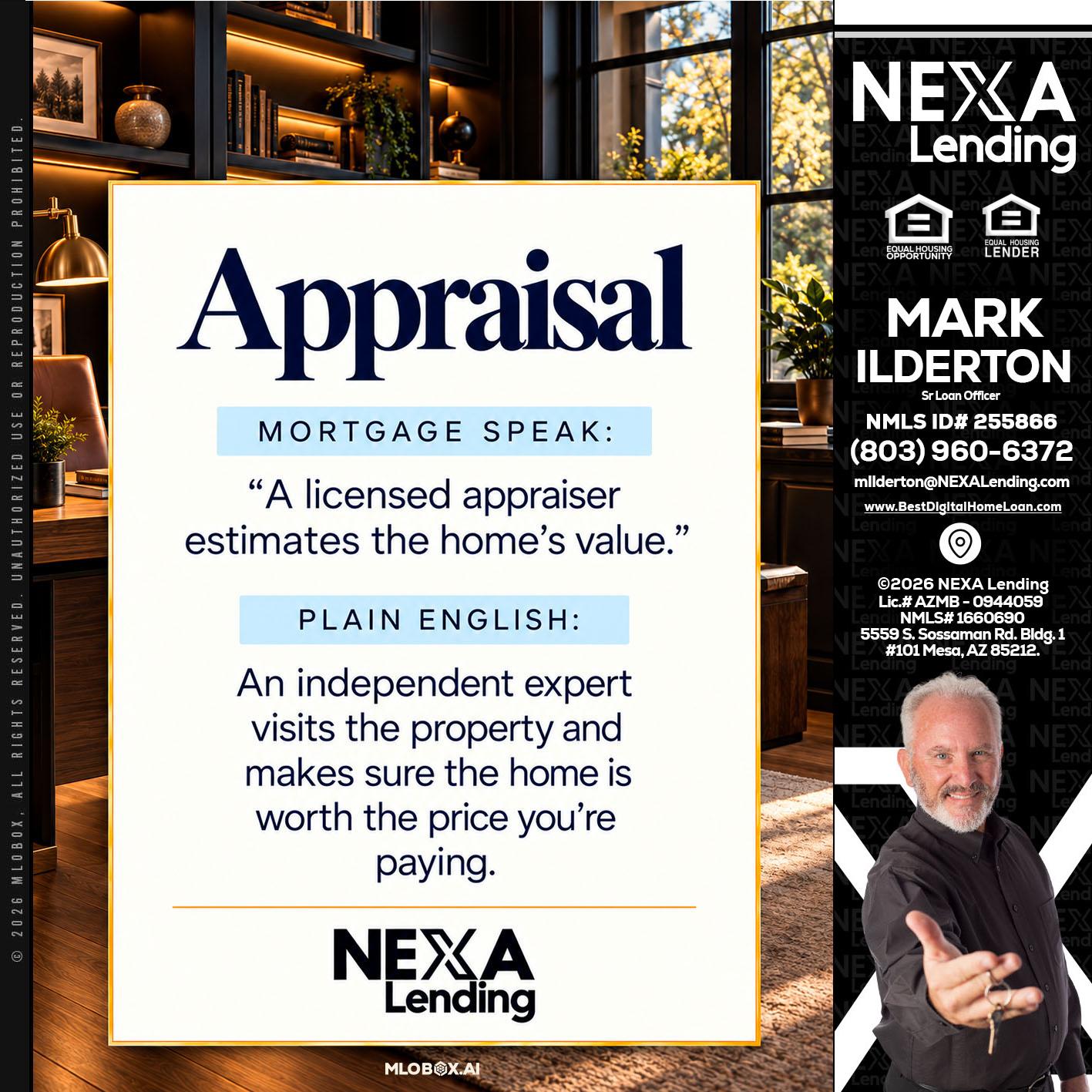 appraisal - Mark Ilderton -Sr Loan Officer