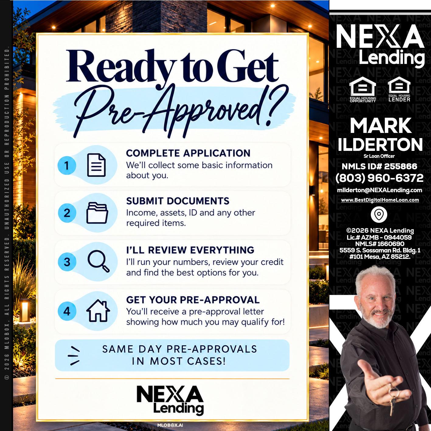ready to get - Mark Ilderton -Sr Loan Officer