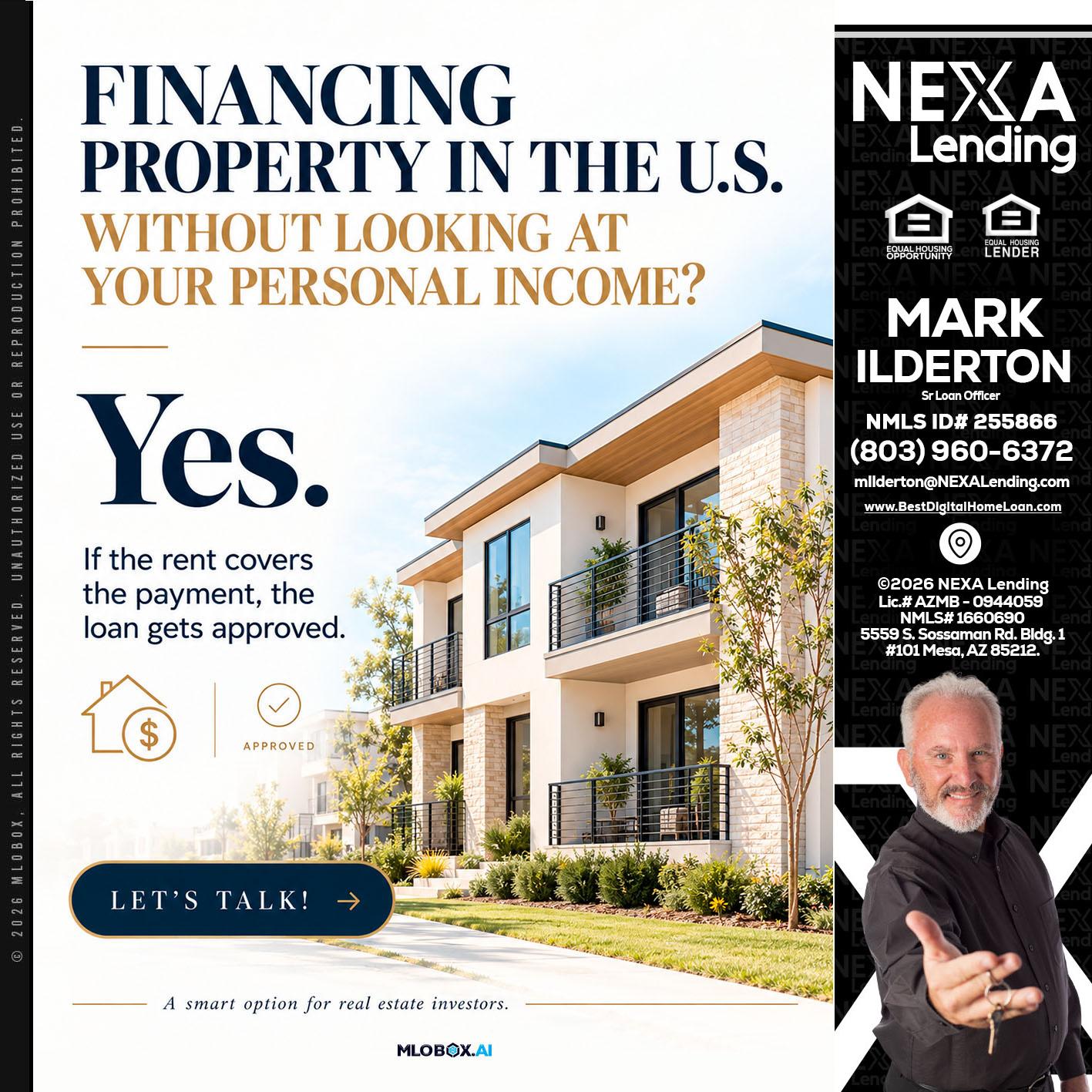 FINANCING - Mark Ilderton -Sr Loan Officer